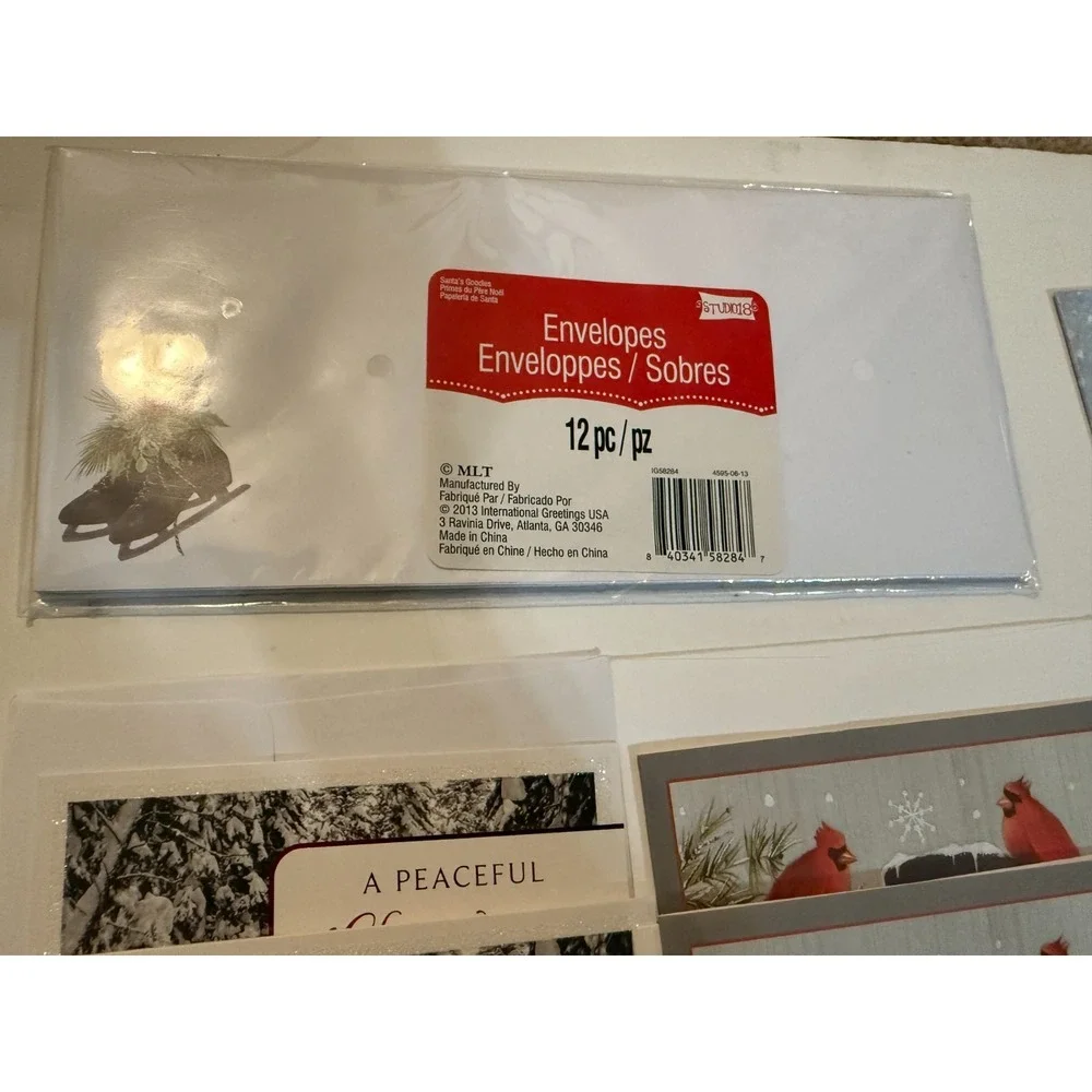 Lot 26 Assorted Christmas Greeting Cards‎ Unused with Envelopes plus extra Xmas
